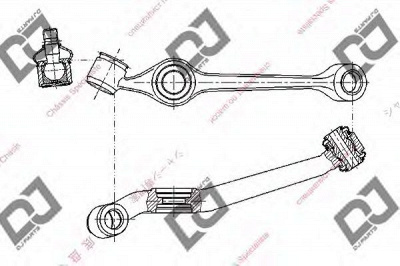 DJ PARTS da1515 -  Рычаг независимой подвески колеса, подвеска колеса